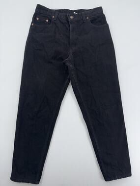Vintage 1994LEVIS 550 Tapered Relaxed Mom Jeans Teens 13 Short Made In USA Blk